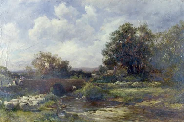 Lavage des moutons - West Malvern, 1899